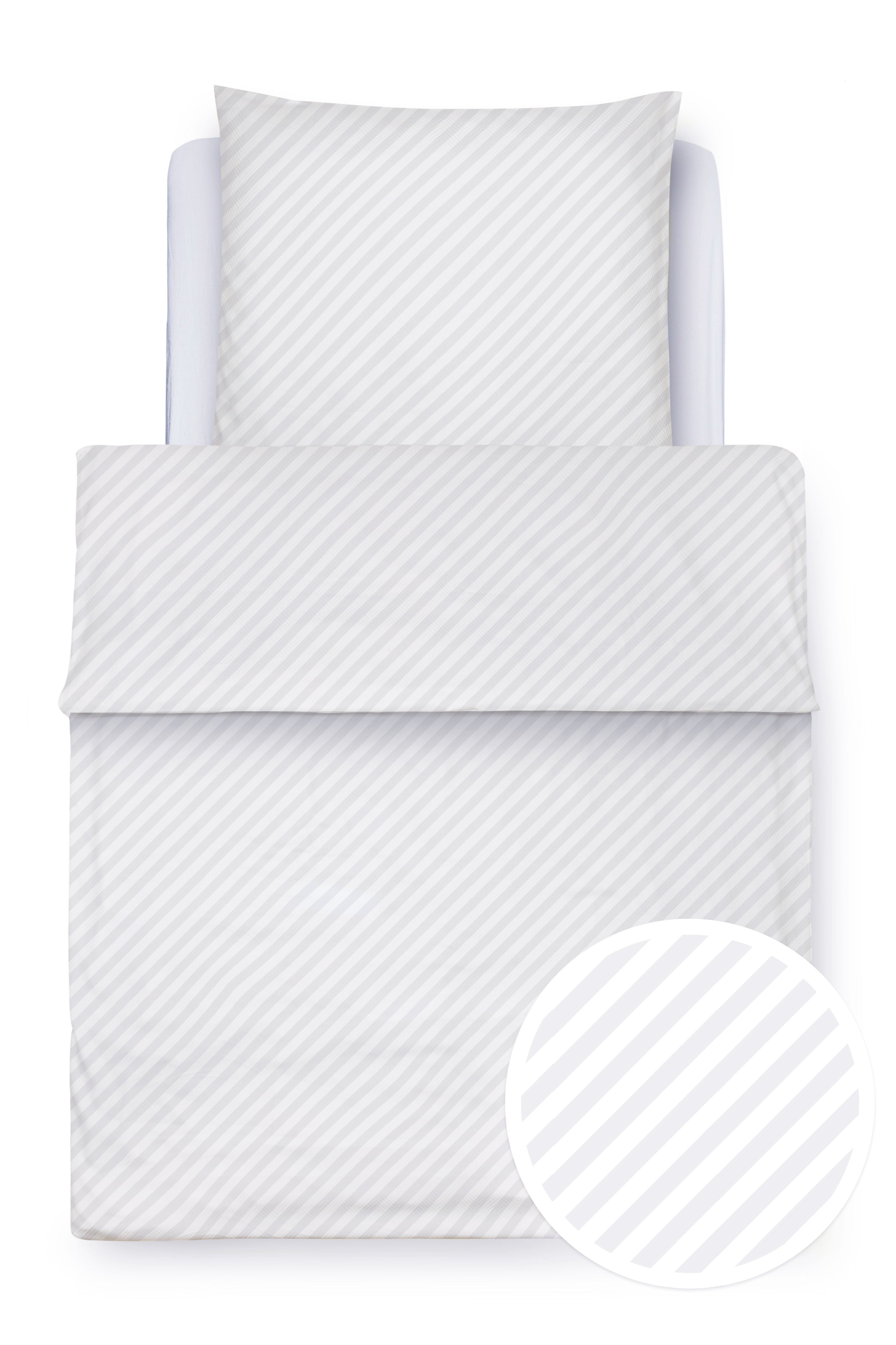 Clinotest Bettwäschen-Set „Diagonalstreifen"