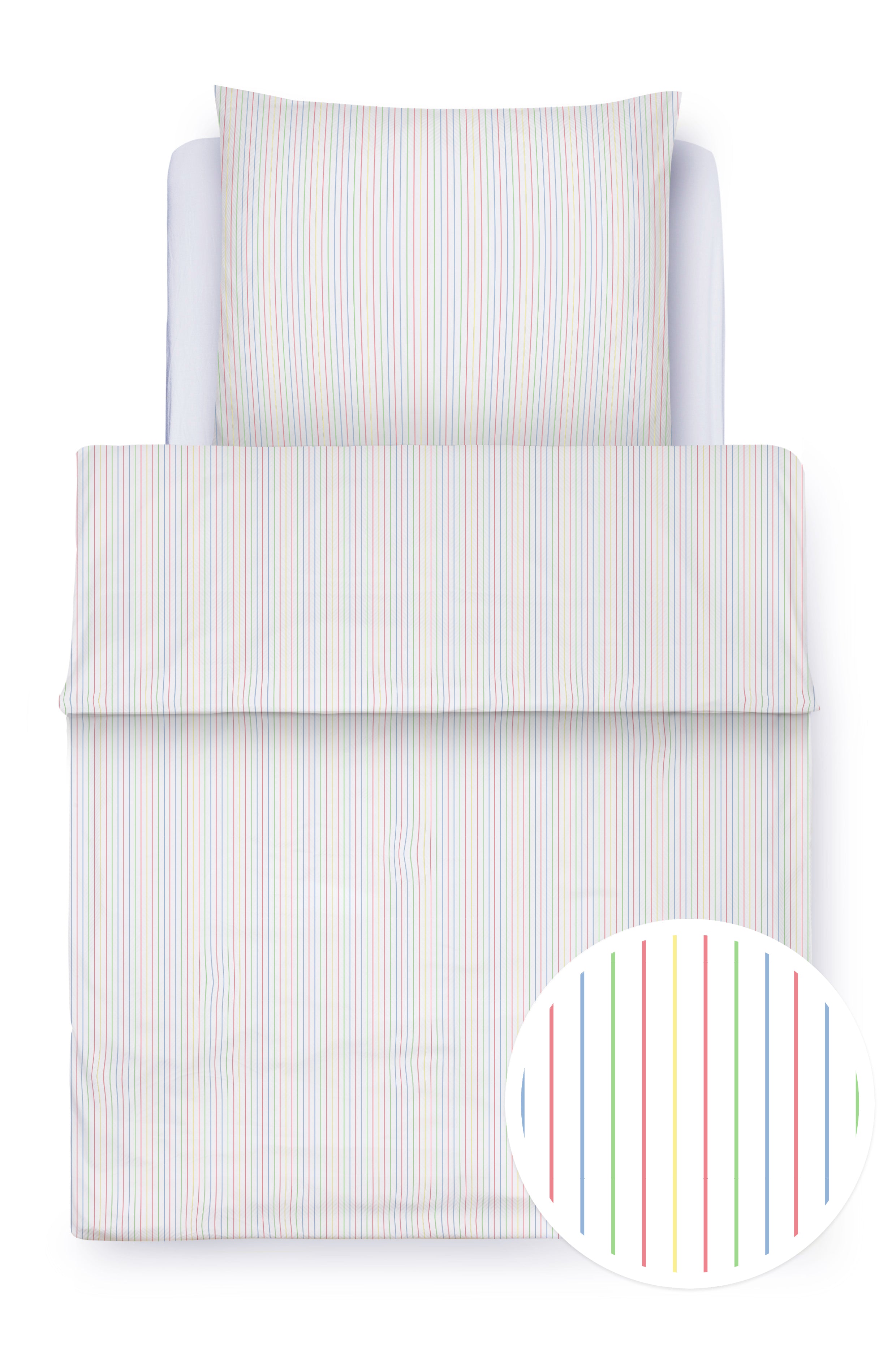 Clinotest Bettwäschen-Set „Multicolorstreifen"