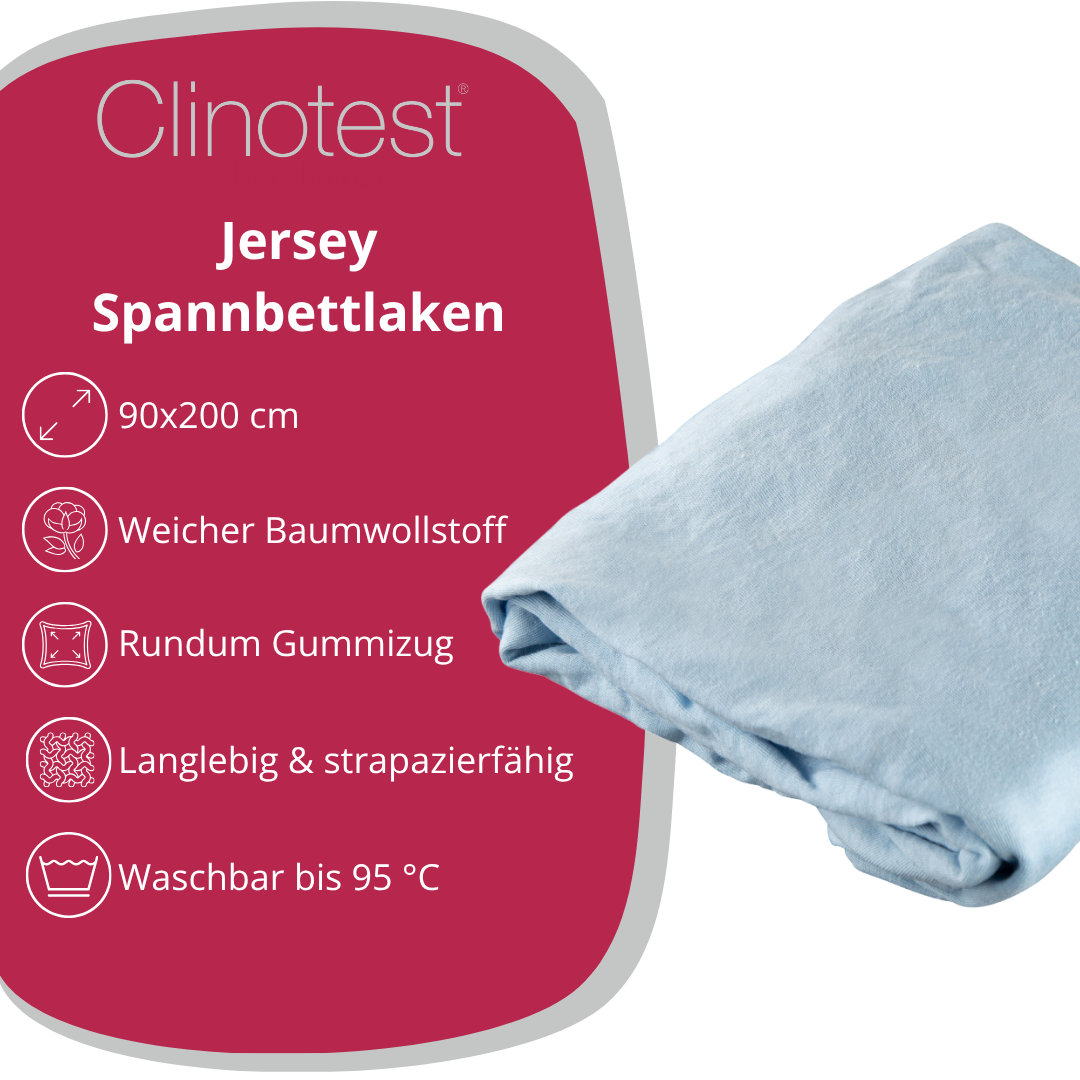 Clinotest Jersey-Spannbettlaken