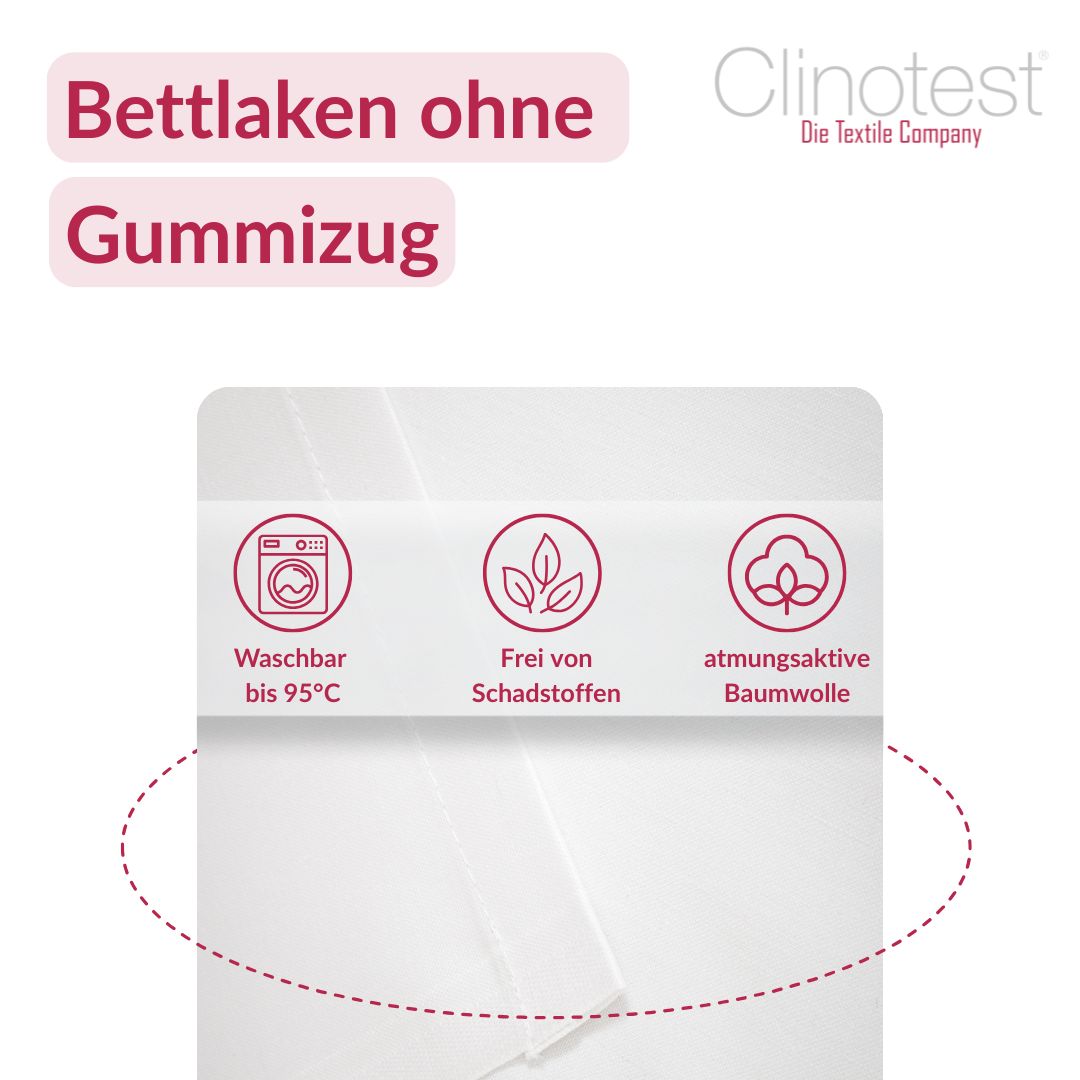 Clinotest glatte Bettlaken