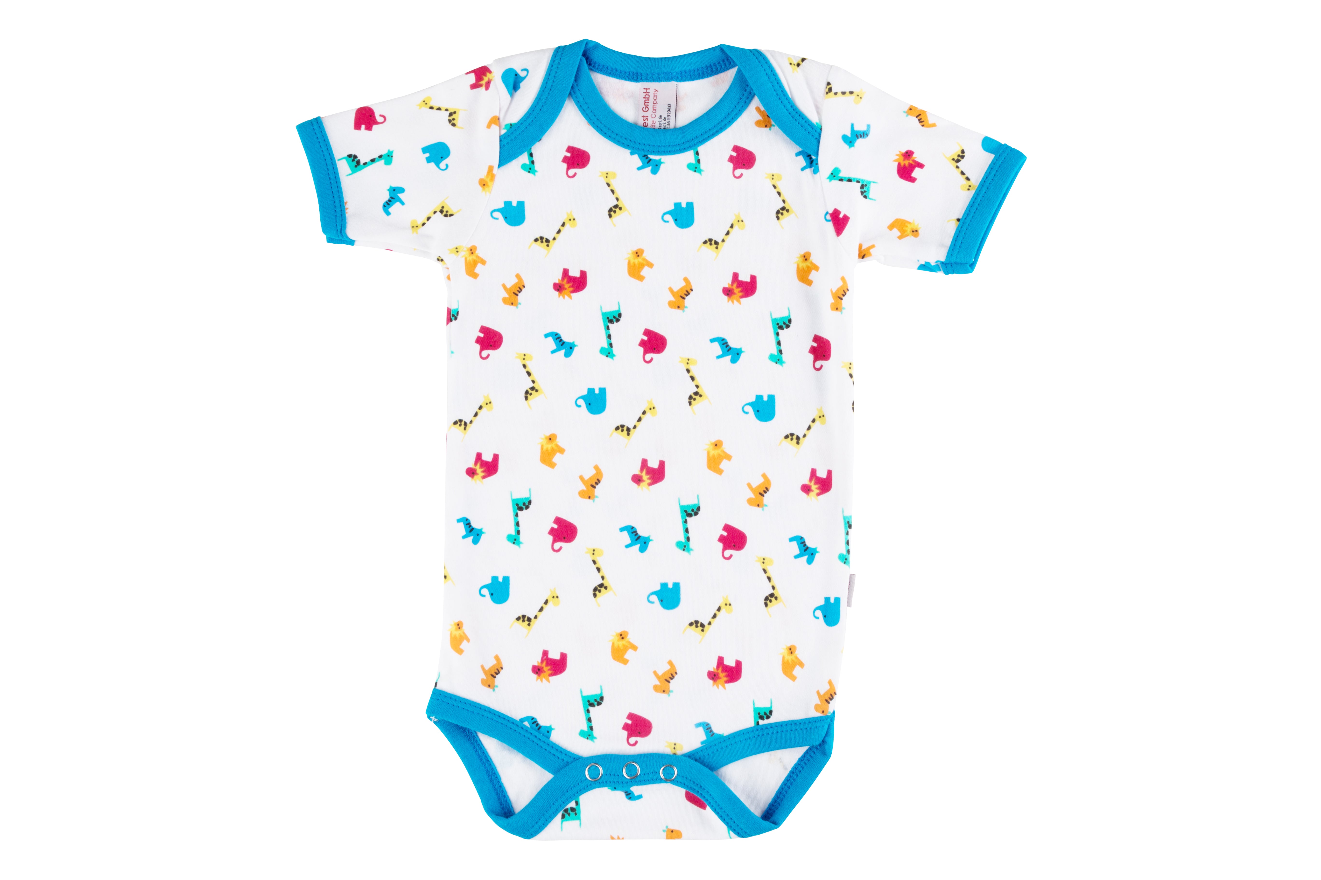 Clinotest Baby-Bodys mit Zootier-Motiv