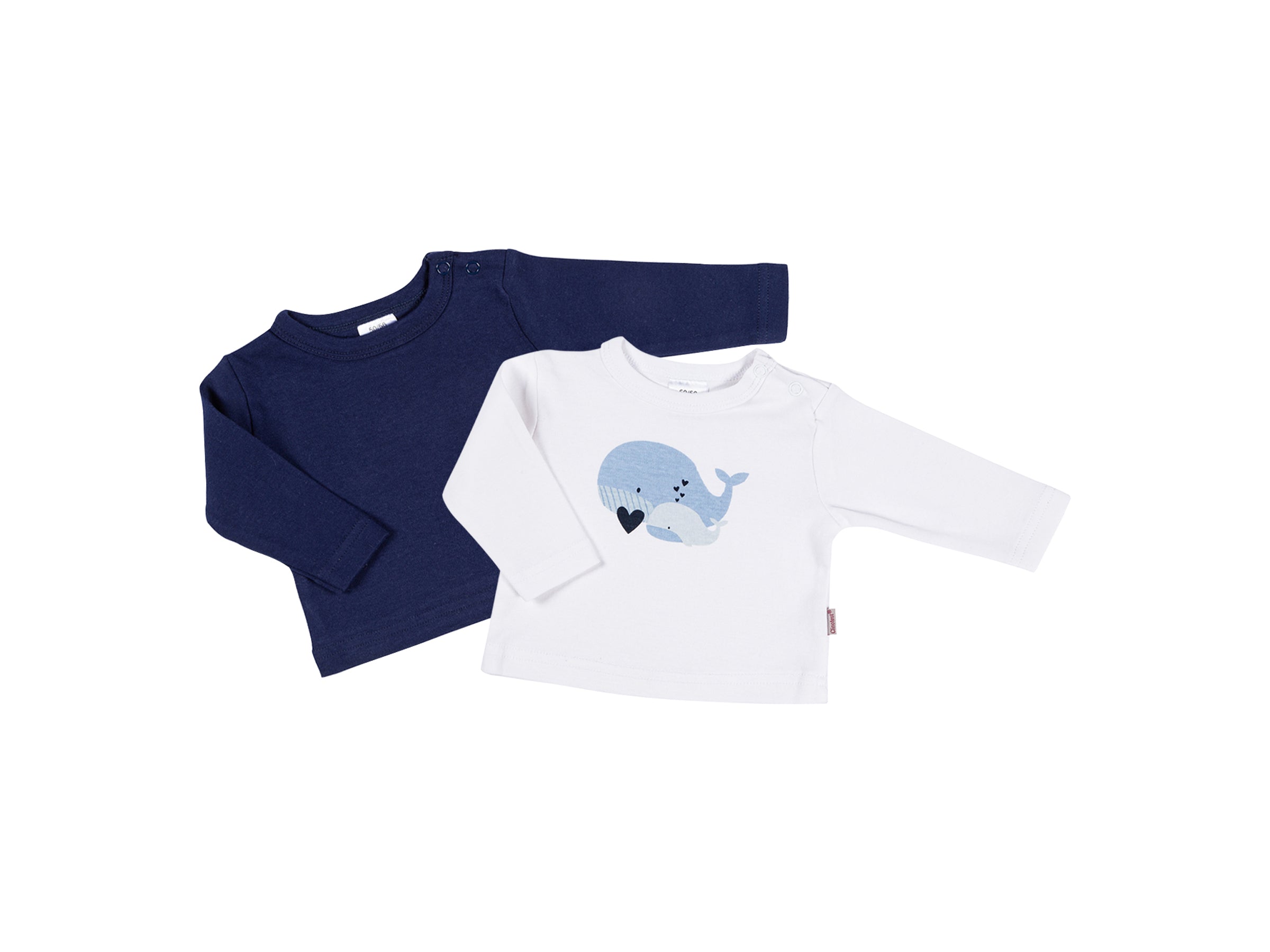 Clinotest Baby-Langarmshirts im 2er-Set
