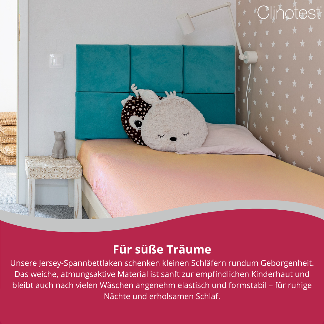 Clinotest Kinder Jersey-Spannbettlaken