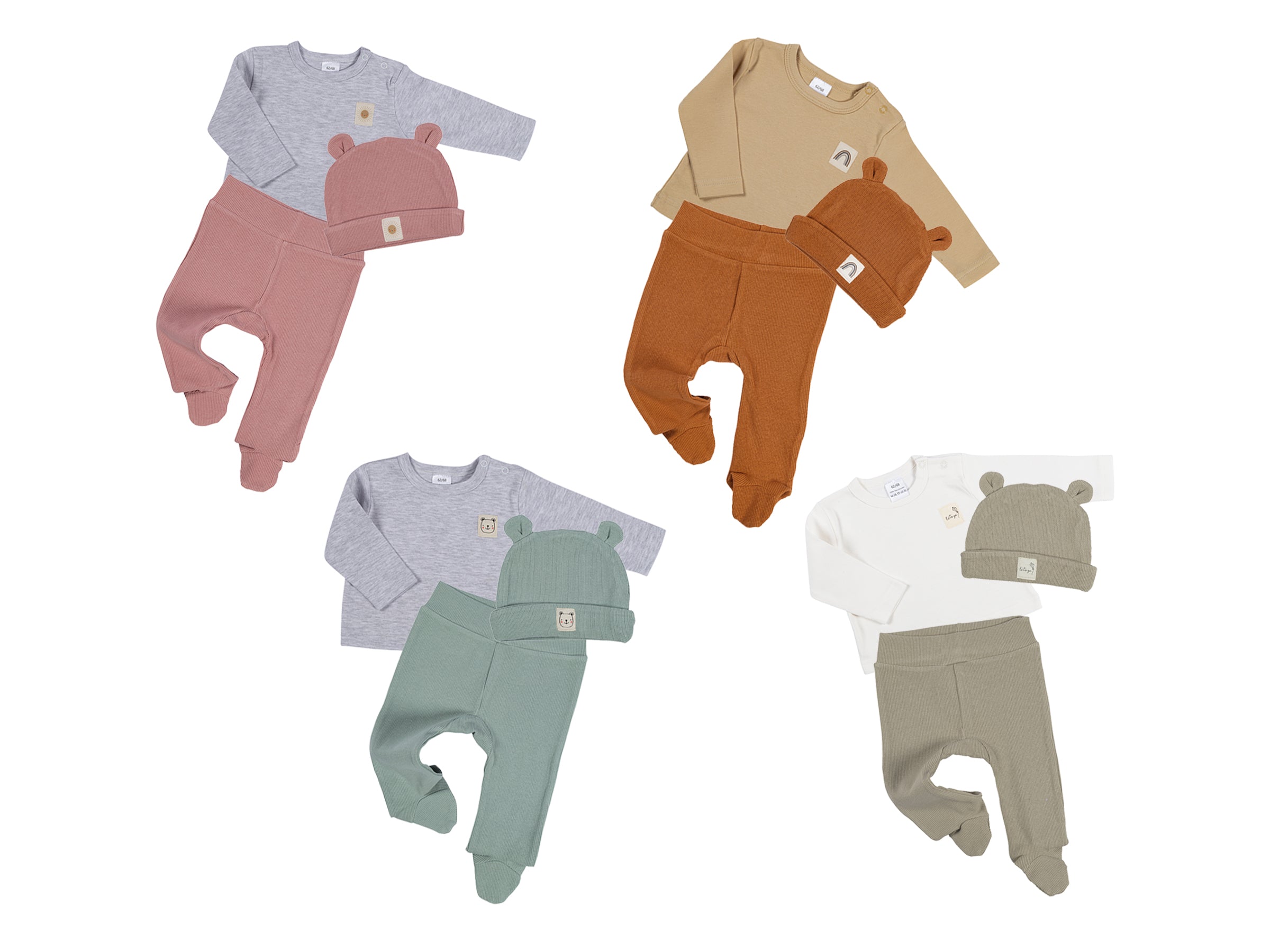 Clinotest 3tlg Babykleidungs-Set
