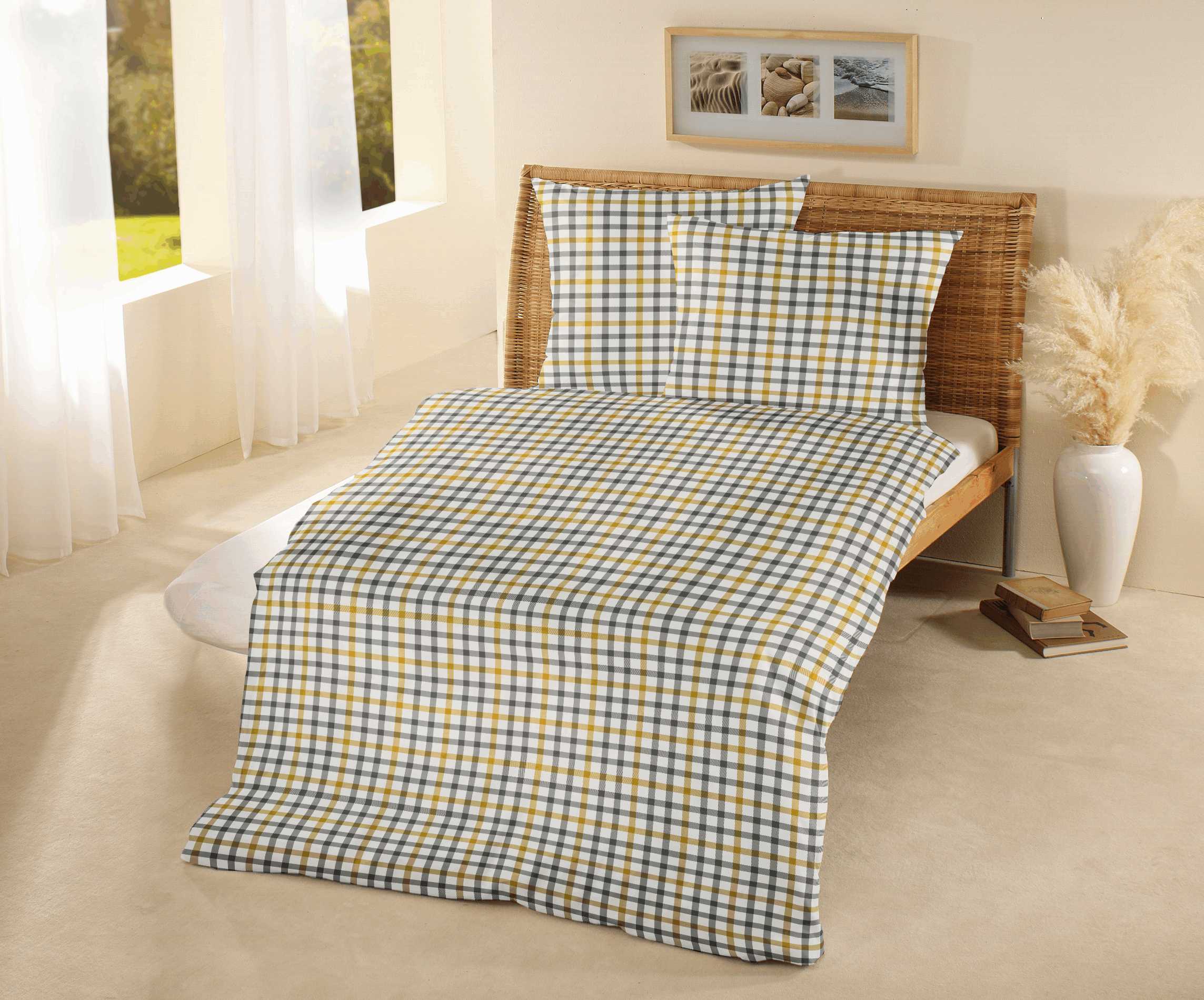 Clinotest Bettwäschen-Set „Sun Karo"