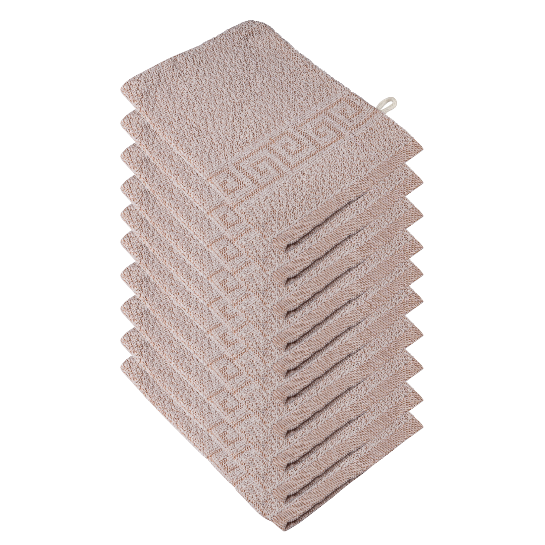 Clinotest Zwirnfrottier-Serie mit Griechischer-Bordüre