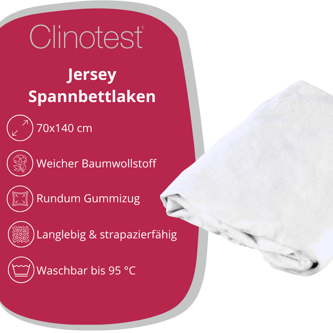 Clinotest Kinder Jersey-Spannbettlaken