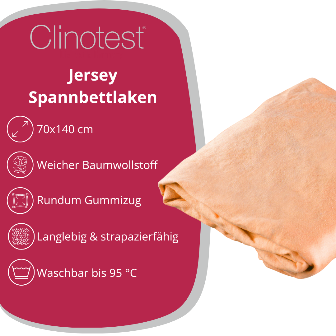 Clinotest Kinder Jersey-Spannbettlaken