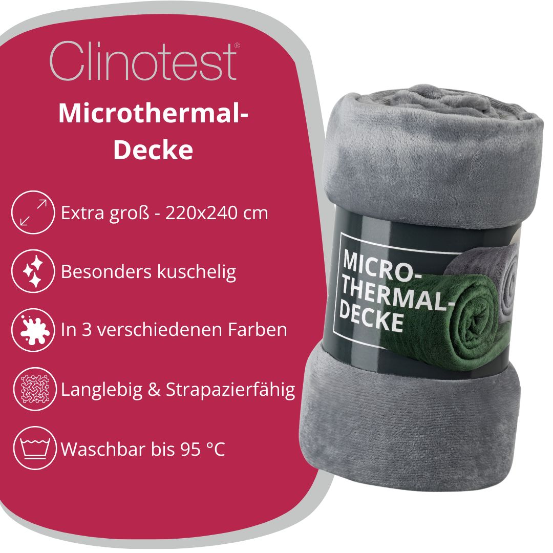 Clinotest XXL Kuscheldecke, 220x240 cm