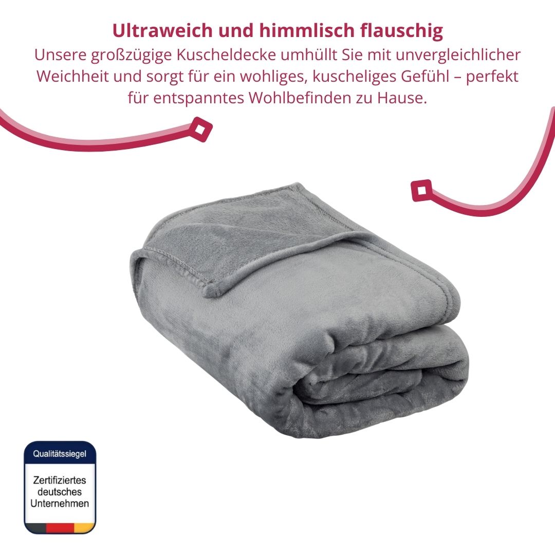 Clinotest XXL Kuscheldecke, 220x240 cm