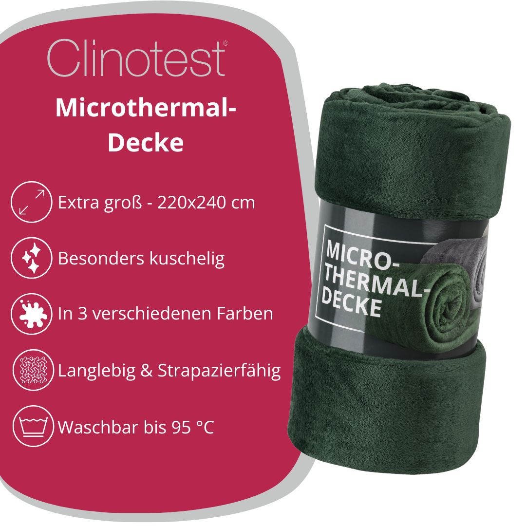 Clinotest XXL Kuscheldecke, 220x240 cm