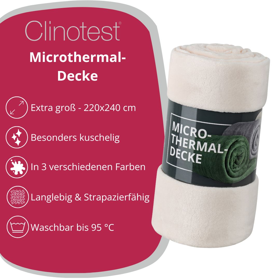 Clinotest XXL Kuscheldecke, 220x240 cm