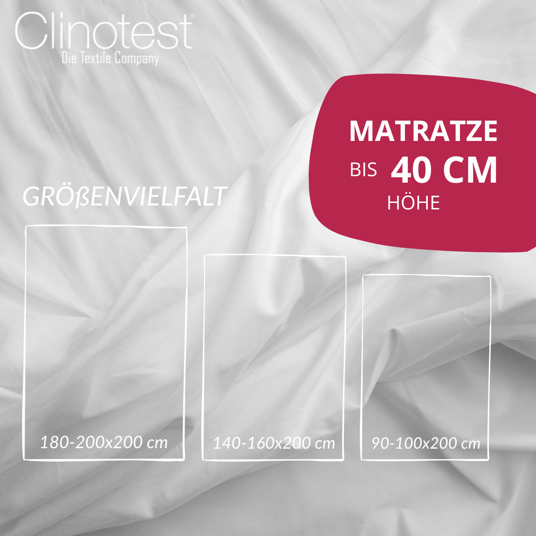 Clinotest Jersey-Spannbettlaken für Boxspringbetten