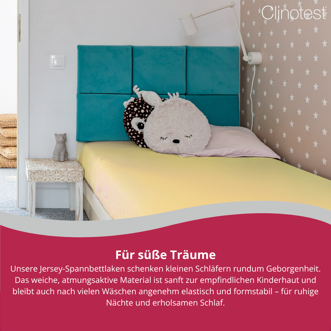 Clinotest Kinder Jersey-Spannbettlaken