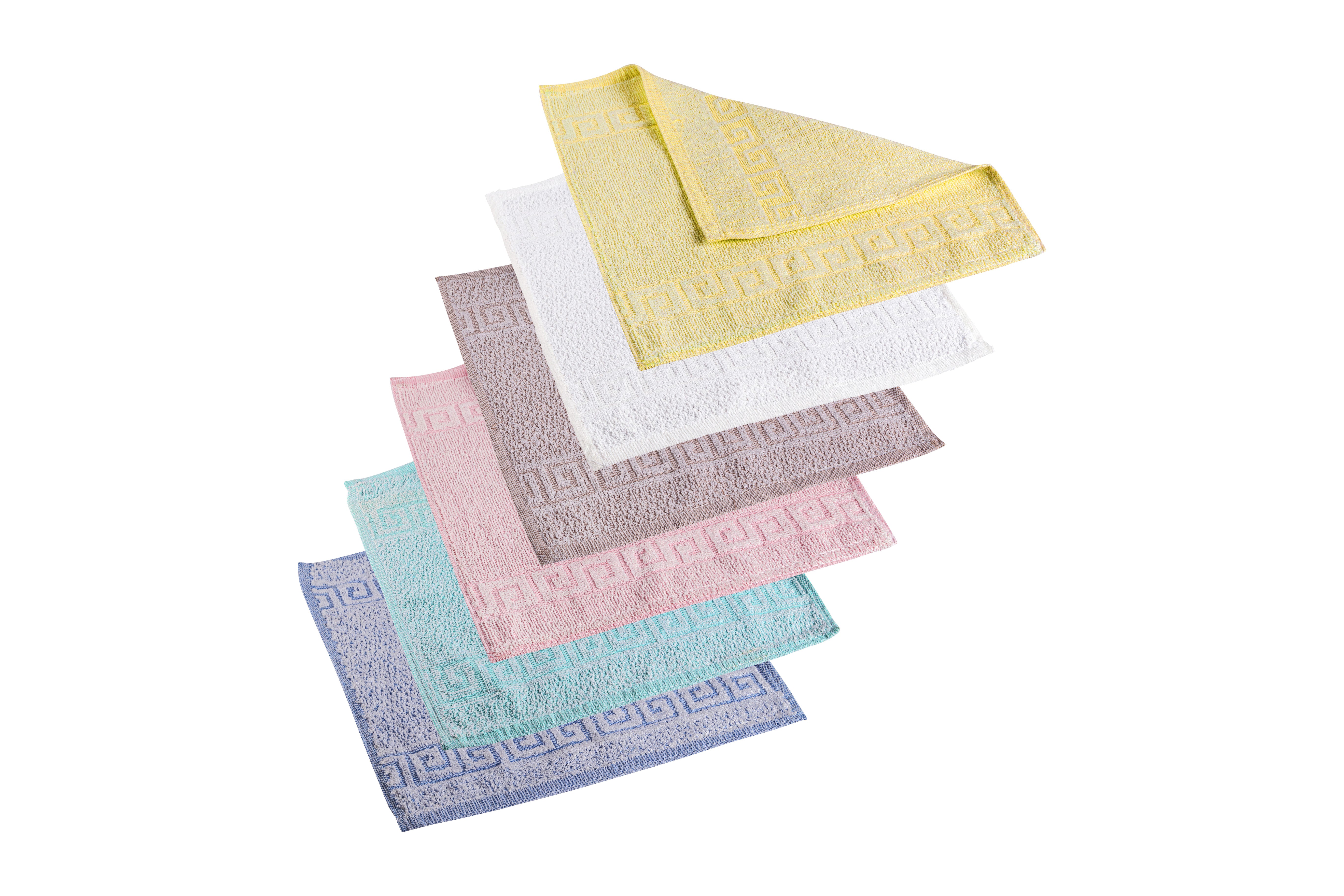 Clinotest Zwirnfrottier-Serie mit Griechischer-Bordüre